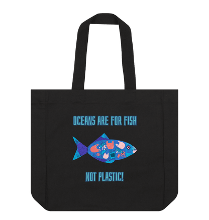 Black Oceans are for Fish! Tote Bag