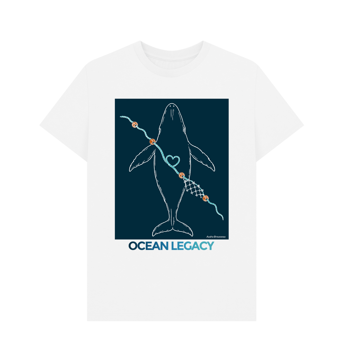 White Printed T-shirt Front