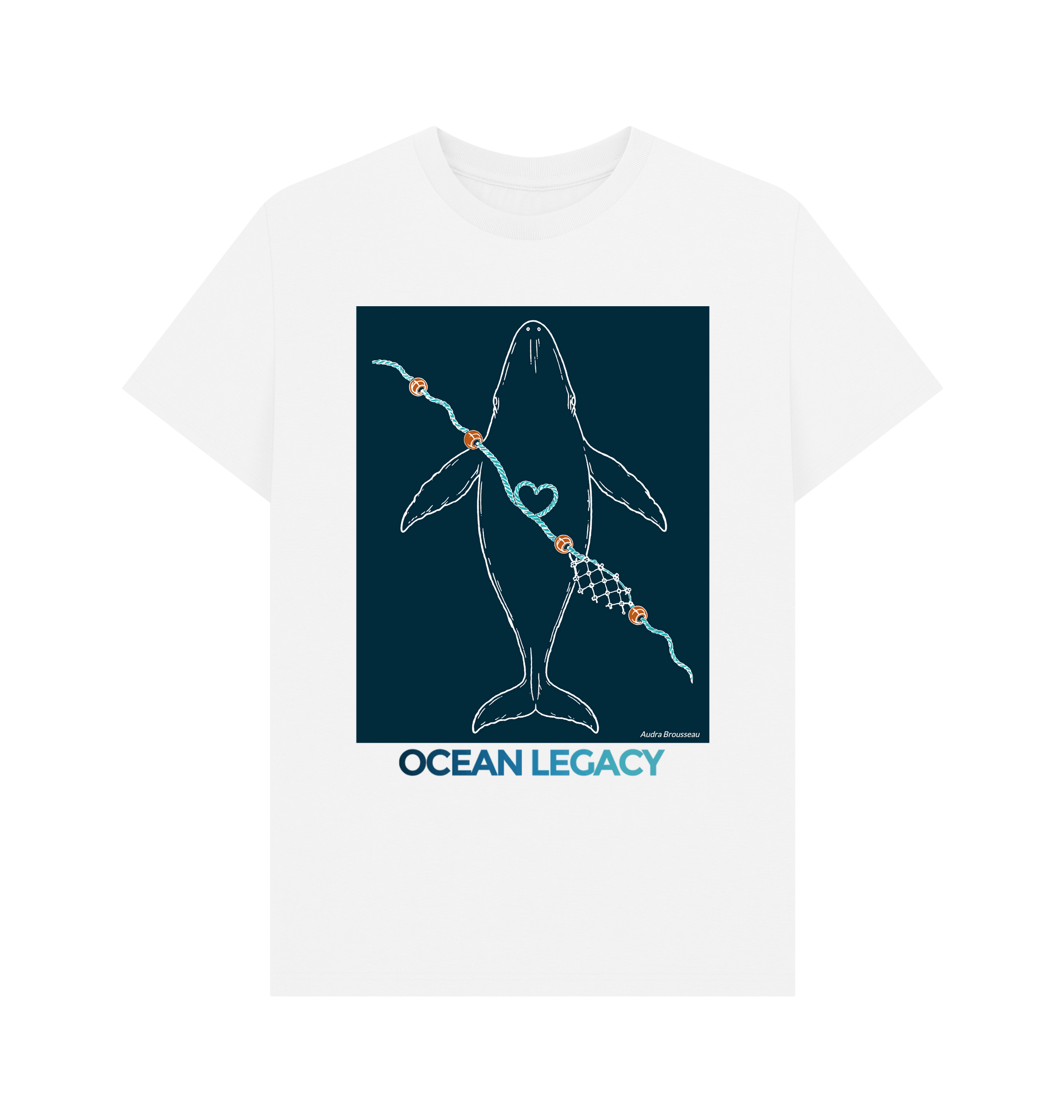 White Printed T-shirt Front