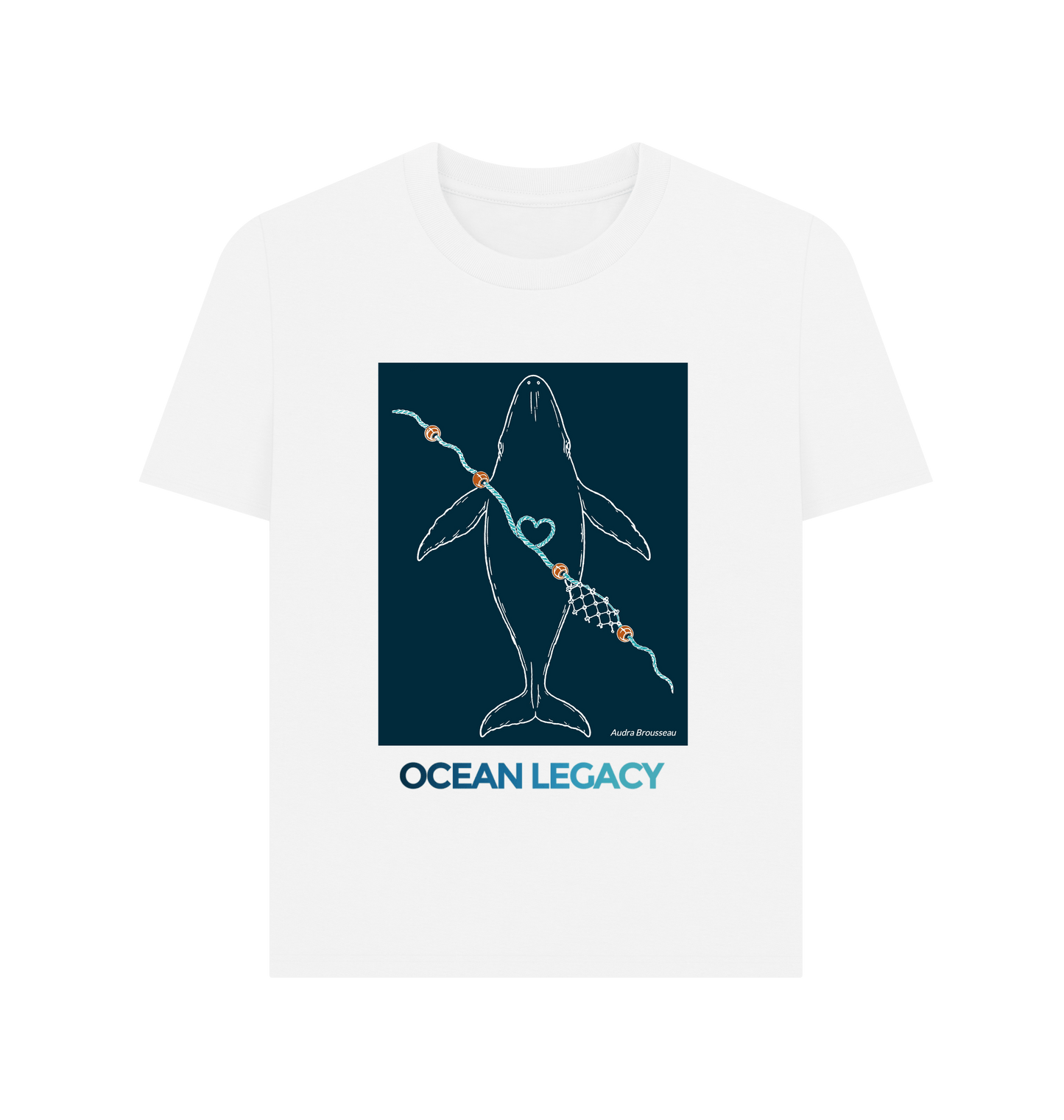 White Printed T-shirt Front