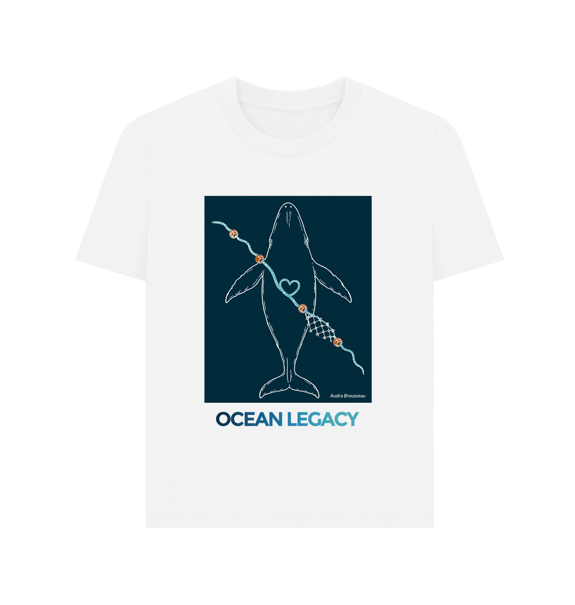 White Printed T-shirt Front