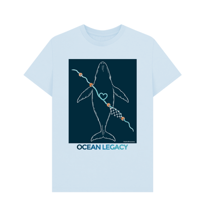 Sky Blue Printed T-shirt Front