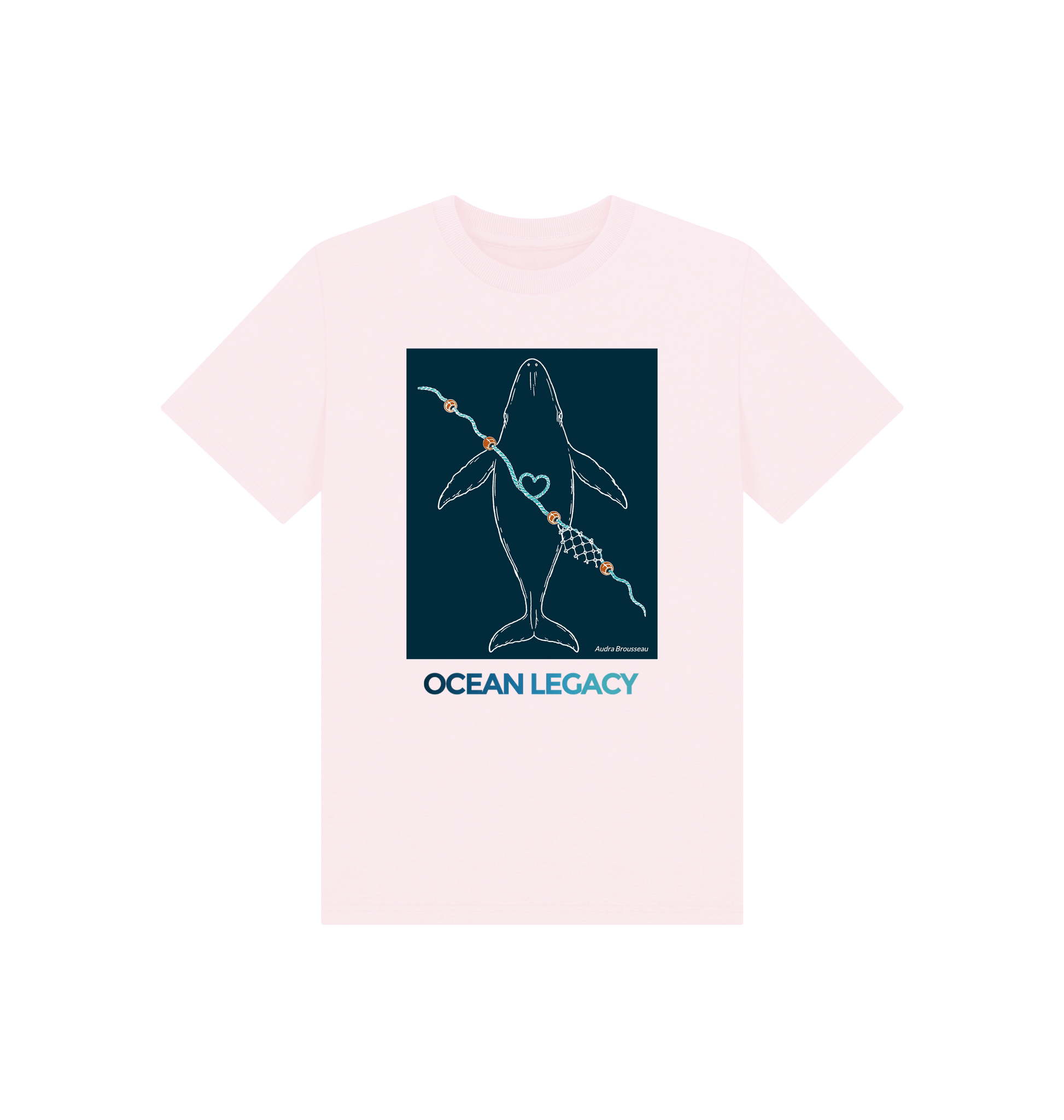 Pink Printed Kids T-Shirt Front